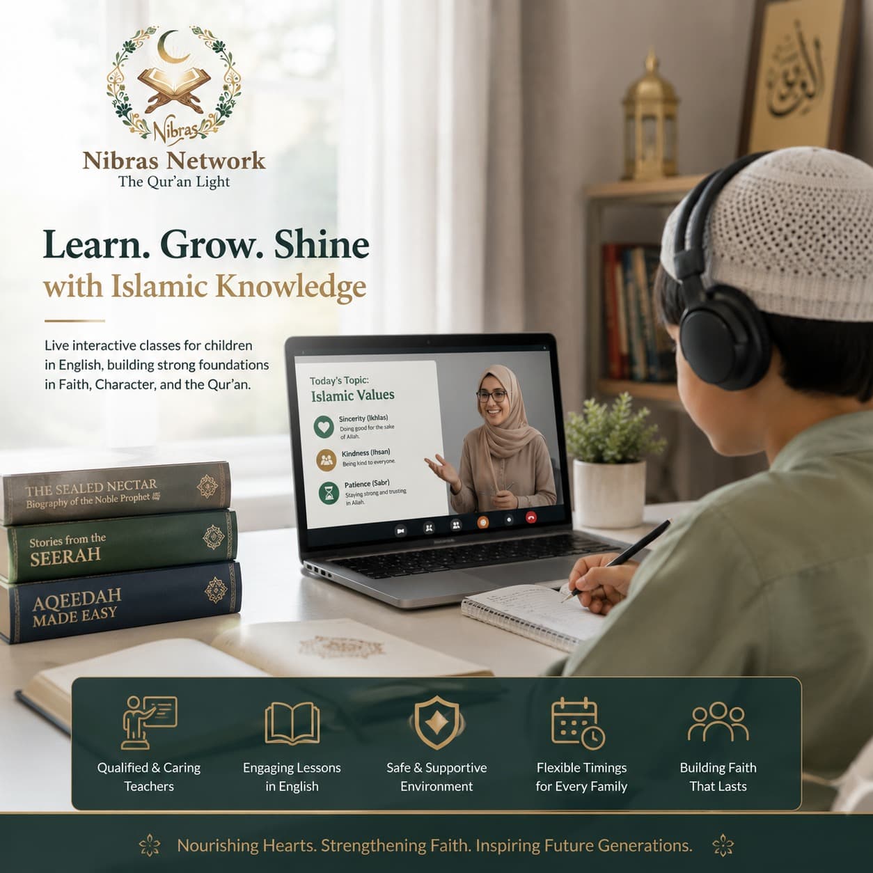 I Want My Child to Study Islamic Studies (Fiqh, Seerah, Aqeedah) in English. Is Your Curriculum Suitable and Internationally Recognized?