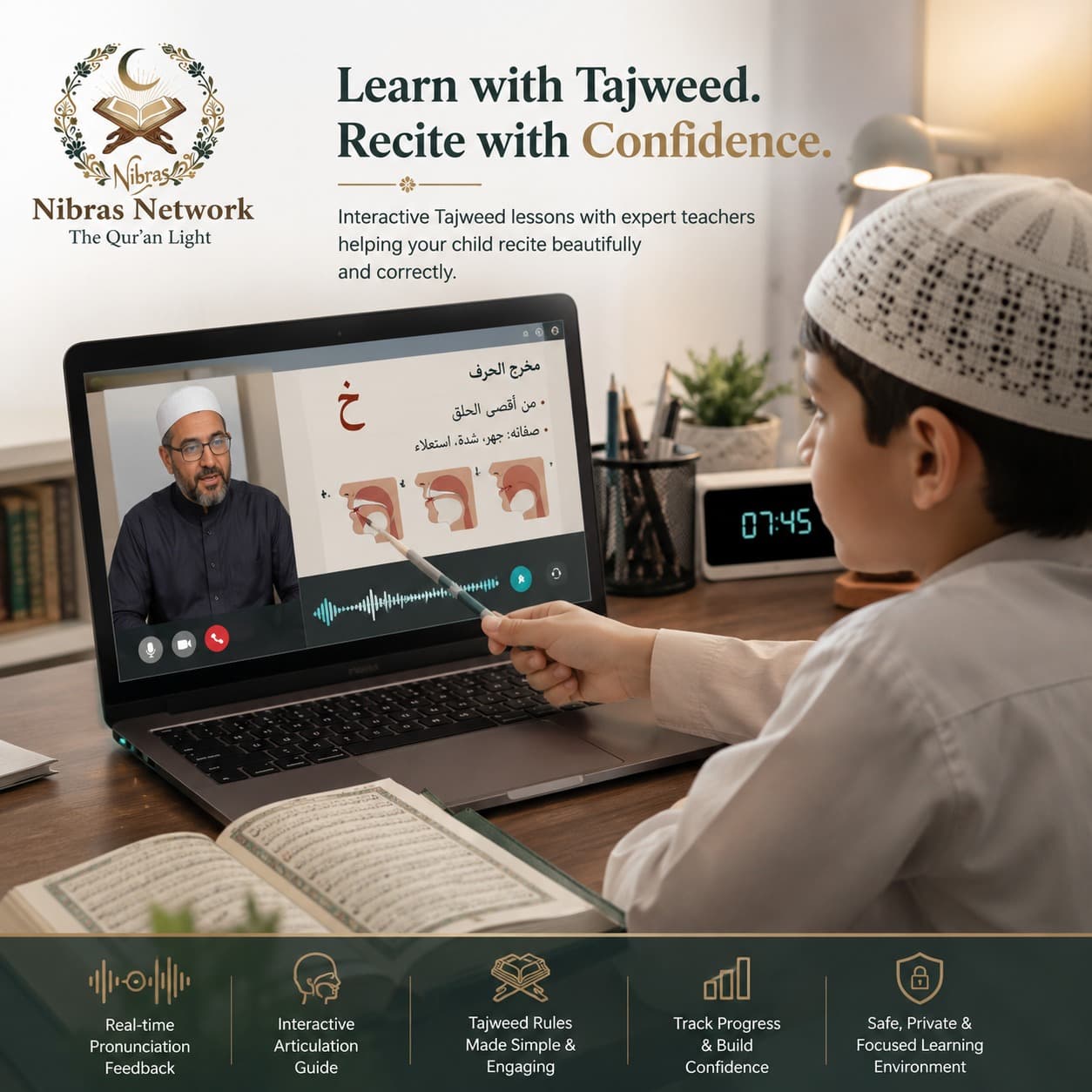 I’ve Heard About “Tajweed.” My Child Reads Quran, but I Don’t Know If Their Pronunciation Is Correct. How Can I Fix This Without Any Expertise?